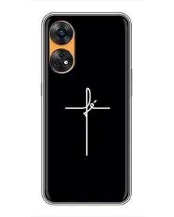 Чехол для OPPO Reno 8T с картинкой «Тонкий крест» Чехол для OPPO Reno 8T с картинкой «Тонкий крест»