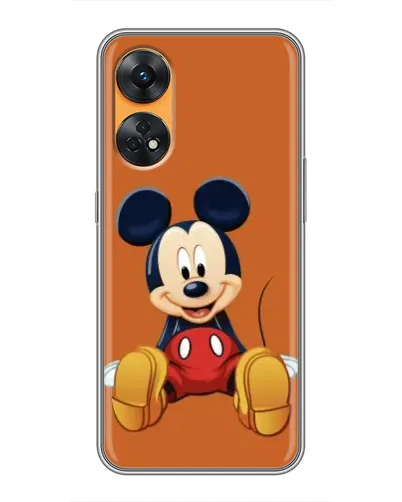 Чехол для OPPO Reno 8T с картинкой «Микки отдыхает»