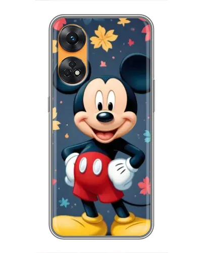 Чехол для OPPO Reno 8T с картинкой «Осенний Mickey Mouse»