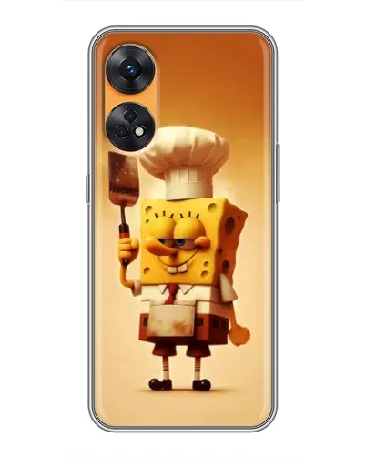 Чехол для OPPO Reno 8T с картинкой «Губка Боб повар» Чехол для OPPO Reno 8T с картинкой «Губка Боб повар»