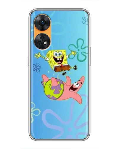 Чехол для OPPO Reno 8T с картинкой «Спанч Боб и Патрик» Чехол для OPPO Reno 8T с картинкой «Спанч Боб и Патрик»