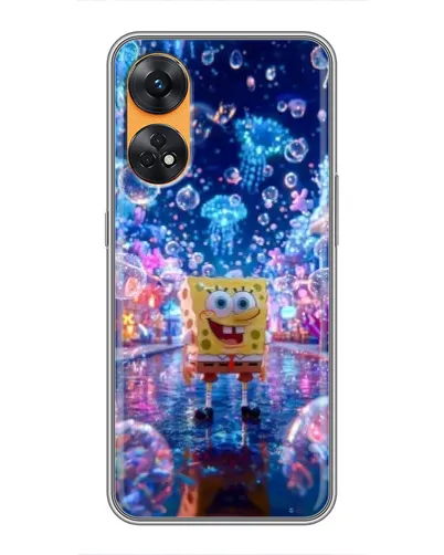 Чехол для OPPO Reno 8T с картинкой «Неоновый океан» Чехол для OPPO Reno 8T с картинкой «Неоновый океан»