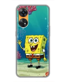 Чехол для OPPO Reno 8T с картинкой «Подводный привет»