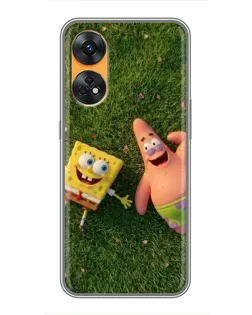 Чехол для OPPO Reno 8T с картинкой «Друзья на лужайке» Чехол для OPPO Reno 8T с картинкой «Друзья на лужайке»
