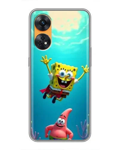 Чехол для OPPO Reno 8T с картинкой «Спанч Боб под водой» Чехол для OPPO Reno 8T с картинкой «Спанч Боб под водой»