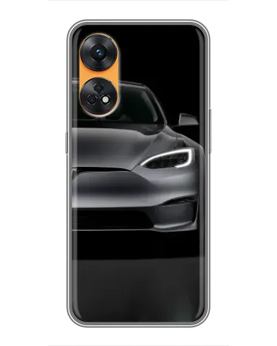 Чехол для OPPO Reno 8T с картинкой «Tesla Model S Look»