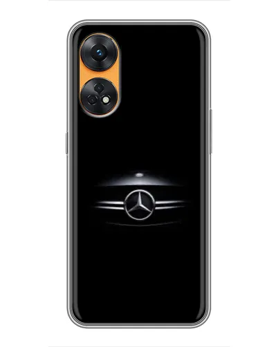 Чехол для OPPO Reno 8T с картинкой «Mercedes — абстрактные линии»