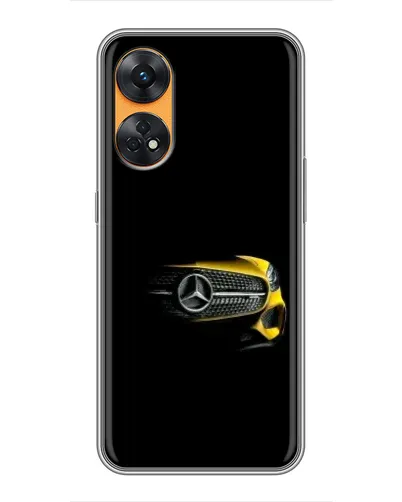 Чехол для OPPO Reno 8T с картинкой «Mercedes — ретро стиль»