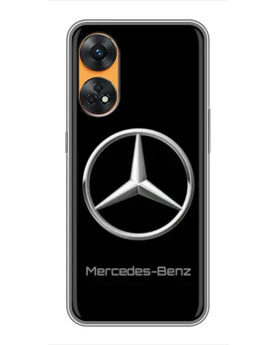 Чехол для OPPO Reno 8T с картинкой «Mercedes Silver Logo»