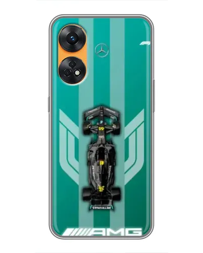 Чехол для OPPO Reno 8T с картинкой «Mercedes AMG Petronas»