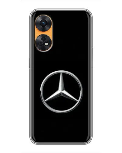 Чехол для OPPO Reno 8T с картинкой «Mercedes классический лого»