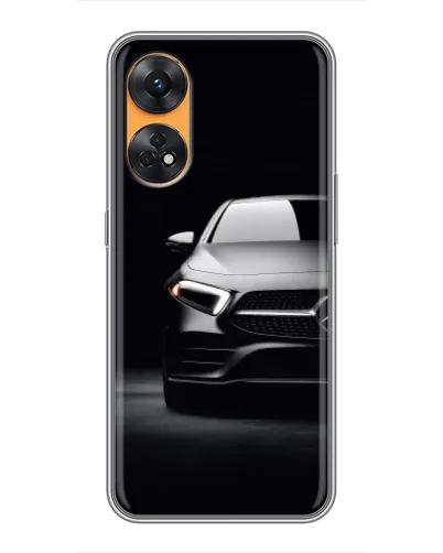 Чехол для OPPO Reno 8T с картинкой «Свет фар Mercedes»