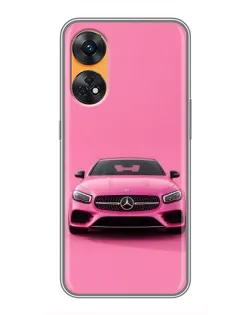 Чехол для OPPO Reno 8T с картинкой «Розовый Mercedes AMG» Чехол для OPPO Reno 8T с картинкой «Розовый Mercedes AMG»