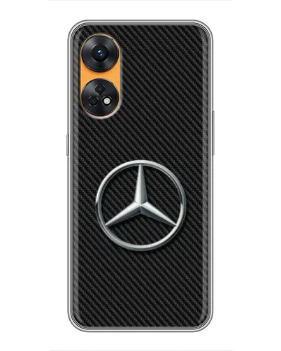 Чехол для OPPO Reno 8T с картинкой «Карбоновый Mercedes стиль» Чехол для OPPO Reno 8T с картинкой «Карбоновый Mercedes стиль»