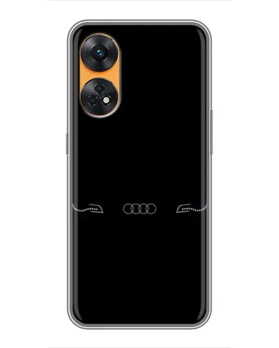 Чехол для OPPO Reno 8T с картинкой «Audi — световой подпись»
