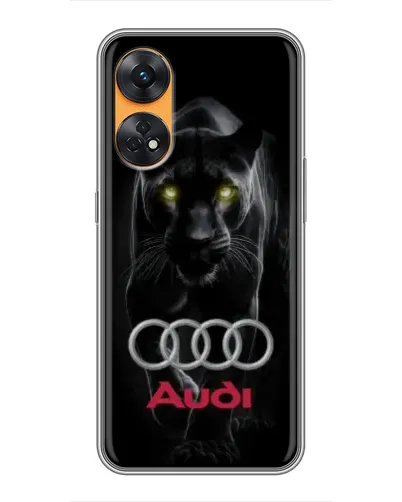 Чехол для OPPO Reno 8T с картинкой «Пантера и Audi»