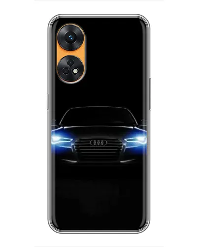 Чехол для OPPO Reno 8T с картинкой «Audi в неоне»
