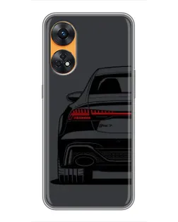 Чехол для OPPO Reno 8T с картинкой «Задняя часть Audi — арт»
