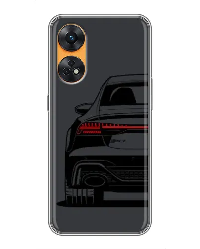 Чехол для OPPO Reno 8T с картинкой «Задняя часть Audi — арт»