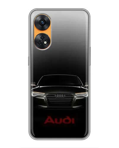 Чехол для OPPO Reno 8T с картинкой «Audi — градиентный контур»