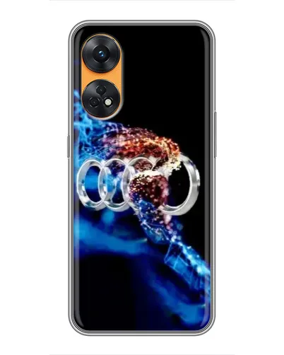 Чехол для OPPO Reno 8T с картинкой «Энергия лого Audi»