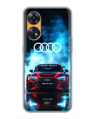 Чехол для OPPO Reno 8T с картинкой «Audi Sport — неон»