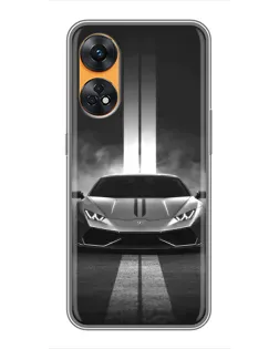 Чехол для OPPO Reno 8T с картинкой «Lamborghini симметрия дорог» Чехол для OPPO Reno 8T с картинкой «Lamborghini симметрия дорог»