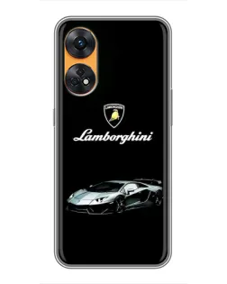 Чехол для OPPO Reno 8T с картинкой «Логотип Lamborghini классика» Чехол для OPPO Reno 8T с картинкой «Логотип Lamborghini классика»