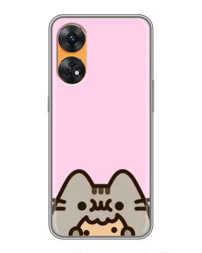 Чехол для OPPO Reno 8T с картинкой «Pusheen и печенье» Чехол для OPPO Reno 8T с картинкой «Pusheen и печенье»