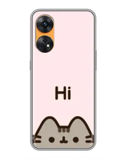 Чохол для OPPO Reno 8T з картинкою «Пушин каже Hi» Чохол для OPPO Reno 8T з картинкою «Пушин каже Hi»