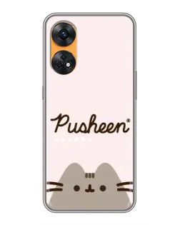 Чохол для OPPO Reno 8T з картинкою «Pusheen логотип» Чохол для OPPO Reno 8T з картинкою «Pusheen логотип»
