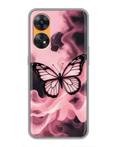Чехол для OPPO Reno 8T с картинкой «Бабочка в дыму» Чехол для OPPO Reno 8T с картинкой «Бабочка в дыму»