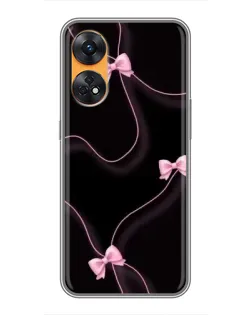 Чехол для OPPO Reno 8T с картинкой «Розовые ленты» Чехол для OPPO Reno 8T с картинкой «Розовые ленты»
