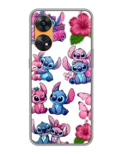 Чехол для OPPO Reno 8T с картинкой «Стикеры Stitch и Angel» Чехол для OPPO Reno 8T с картинкой «Стикеры Stitch и Angel»