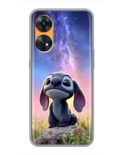 Чехол для OPPO Reno 8T с картинкой «Стич на рассвете» Чехол для OPPO Reno 8T с картинкой «Стич на рассвете»