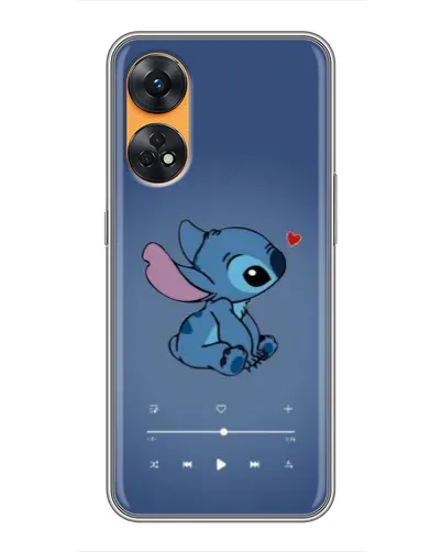 Чехол для OPPO Reno 8T с картинкой «Музыкальный Stitch»
