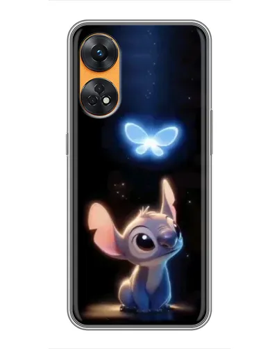 Чехол для OPPO Reno 8T с картинкой «Сияющий Стич»