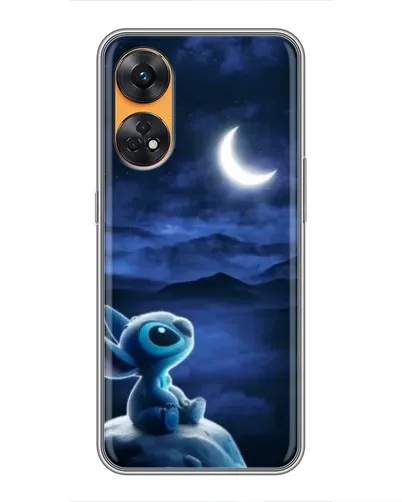 Чехол для OPPO Reno 8T с картинкой «Лунная ночь Стича»