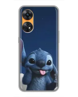 Чехол для OPPO Reno 8T с картинкой «Стич в облаках» Чехол для OPPO Reno 8T с картинкой «Стич в облаках»