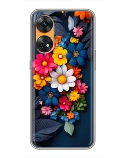 Чехол для OPPO Reno 8T с картинкой «Цветочная феерия» Чехол для OPPO Reno 8T с картинкой «Цветочная феерия»