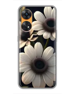 Чехол для OPPO Reno 8T с картинкой «Белые маргаритки макро» Чехол для OPPO Reno 8T с картинкой «Белые маргаритки макро»