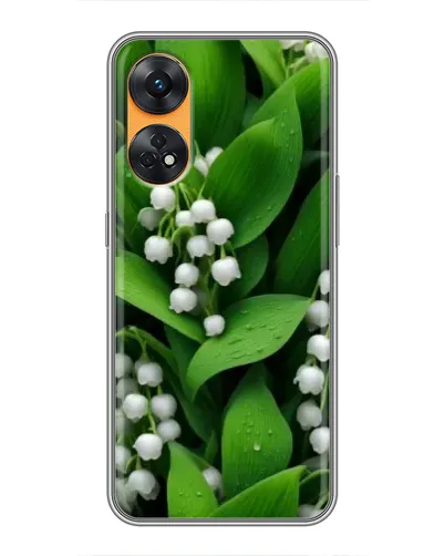 Чехол для OPPO Reno 8T с картинкой «Ландыши в зелени» Чехол для OPPO Reno 8T с картинкой «Ландыши в зелени»
