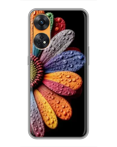 Чехол для OPPO Reno 8T с картинкой «Радужный цветок» Чехол для OPPO Reno 8T с картинкой «Радужный цветок»