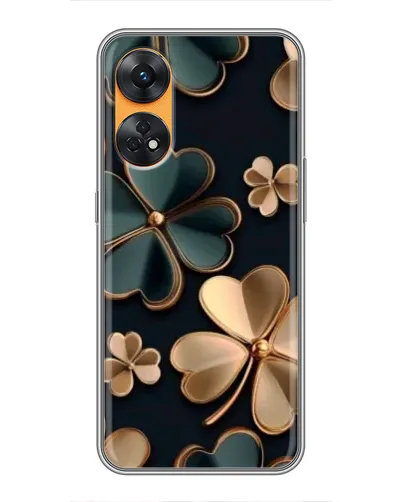 Чехол для OPPO Reno 8T с картинкой «Клевер в золоте» Чехол для OPPO Reno 8T с картинкой «Клевер в золоте»
