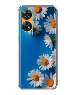 Чехол для OPPO Reno 8T с картинкой «Белоснежные маргаритки» Чехол для OPPO Reno 8T с картинкой «Белоснежные маргаритки»
