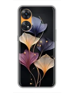 Чехол для OPPO Reno 8T с картинкой «Лиловые цветы грации» Чехол для OPPO Reno 8T с картинкой «Лиловые цветы грации»