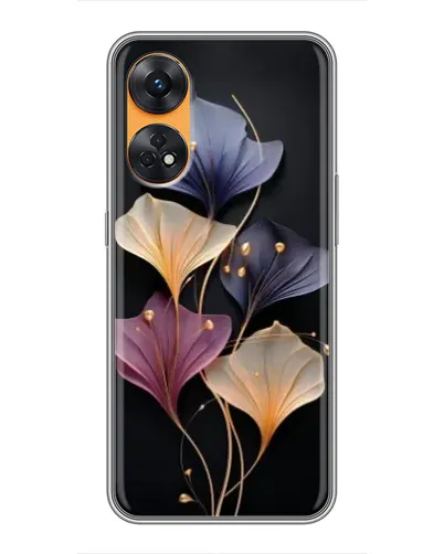Чехол для OPPO Reno 8T с картинкой «Лиловые цветы грации» Чехол для OPPO Reno 8T с картинкой «Лиловые цветы грации»
