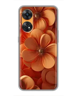 Чехол для OPPO Reno 8T с картинкой «Оранжевый макро цветок» Чехол для OPPO Reno 8T с картинкой «Оранжевый макро цветок»