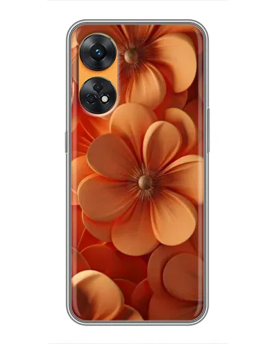Чехол для OPPO Reno 8T с картинкой «Оранжевый макро цветок» Чехол для OPPO Reno 8T с картинкой «Оранжевый макро цветок»