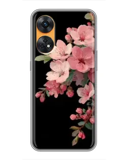 Чехол для OPPO Reno 8T с картинкой «Розовая ветка сакуры» Чехол для OPPO Reno 8T с картинкой «Розовая ветка сакуры»